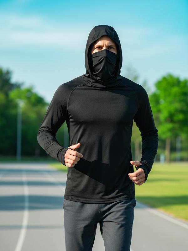 Sudadera IronShade — Protección Solar y Máscara Facial